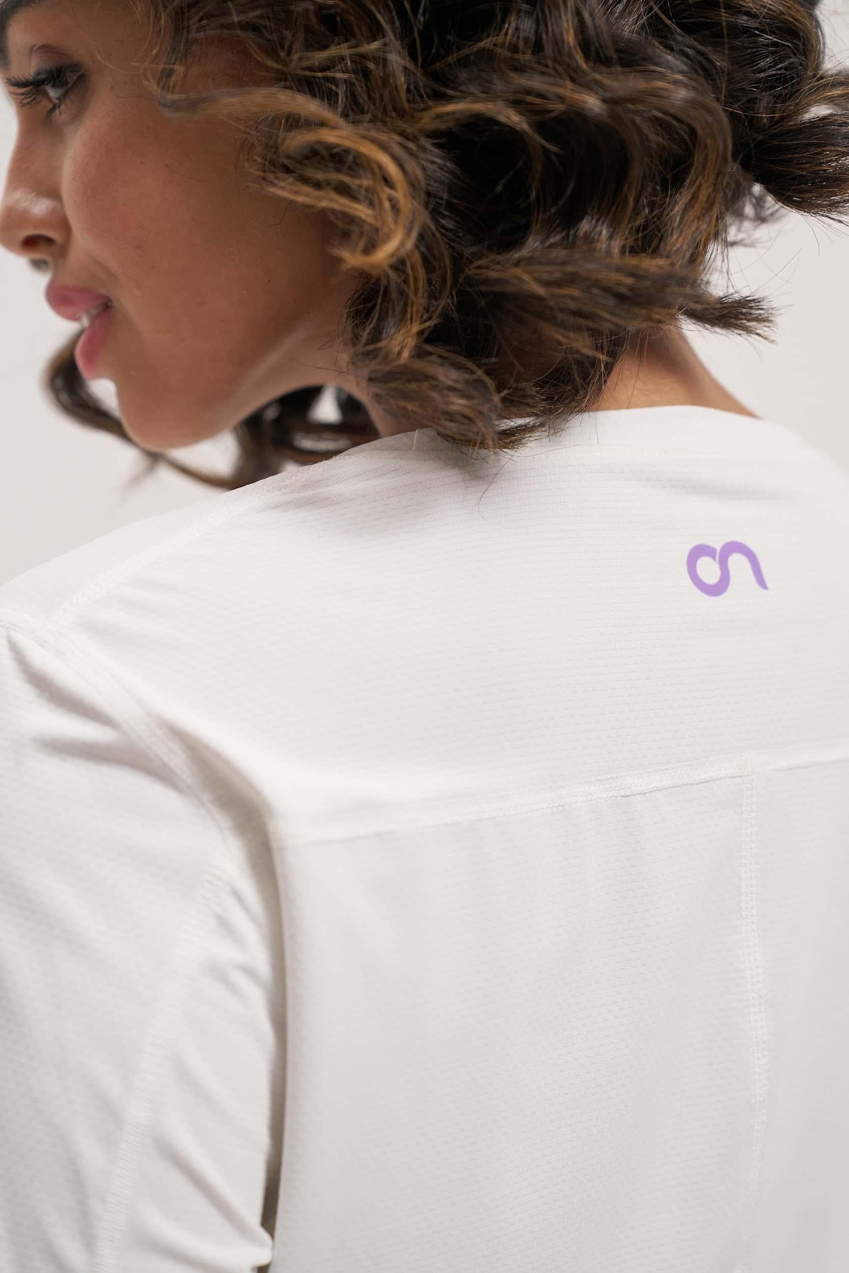 White gym wear full sleeve t shirt for women online at motion activewear