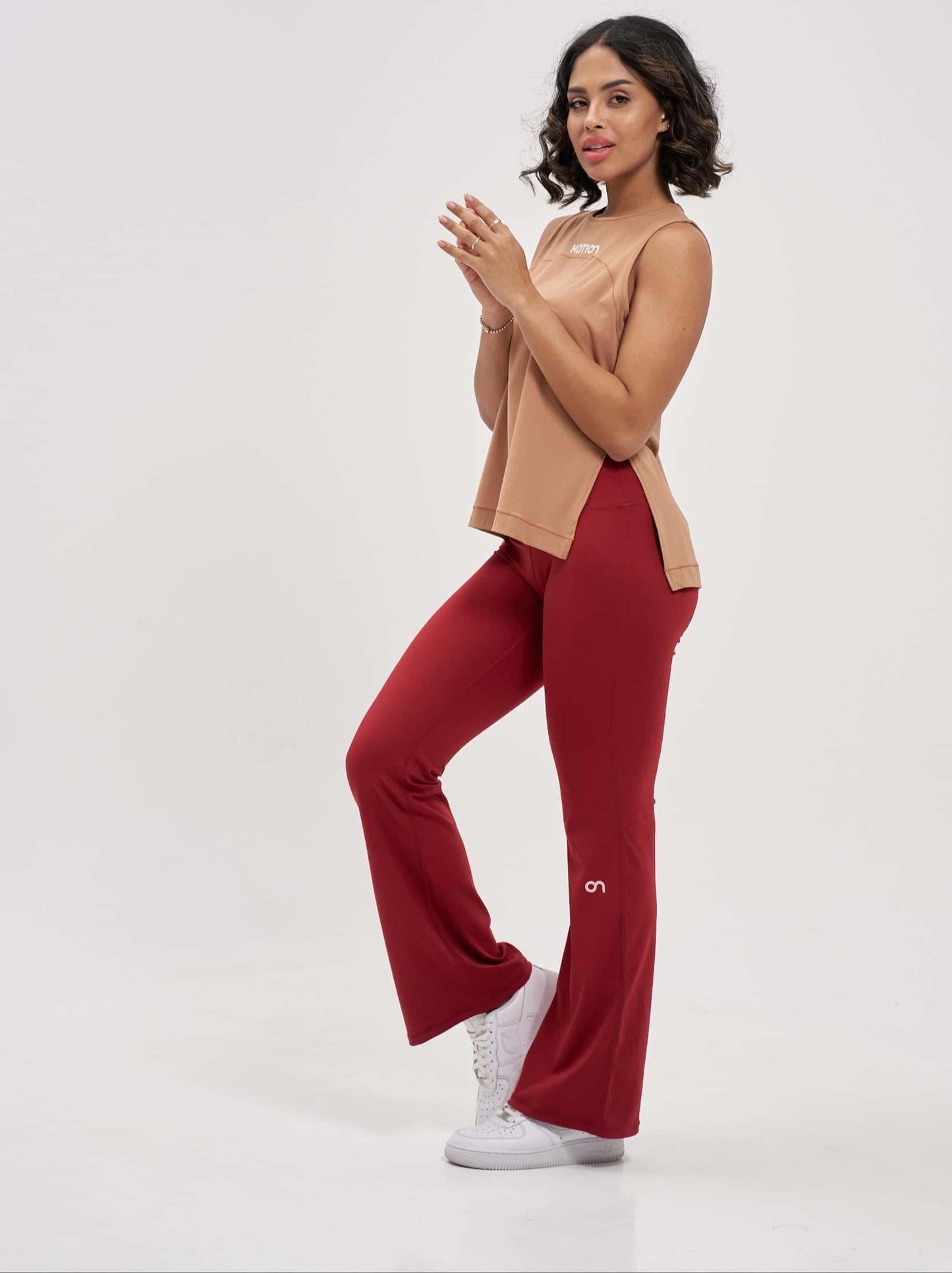 Vibrant red athletic pants for high-intensity workouts