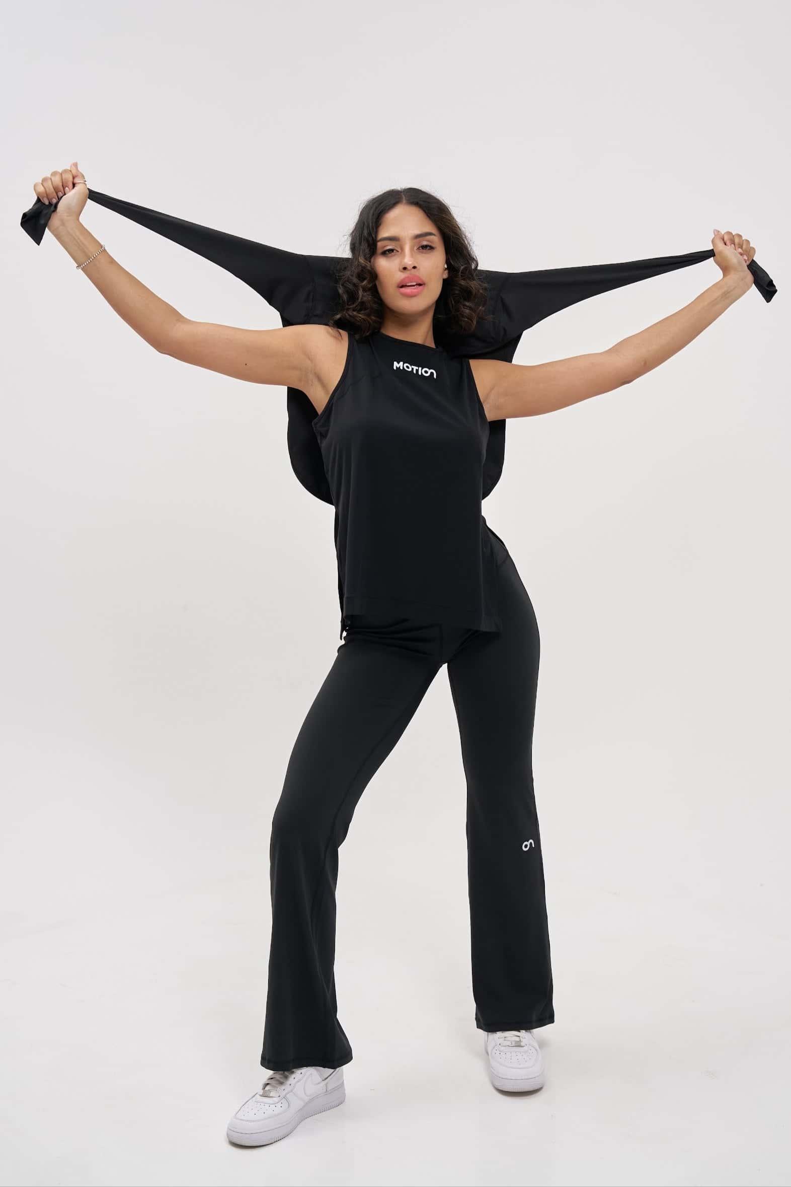 Black Sleeveless Training Top - perfect for running, yoga, and activewear