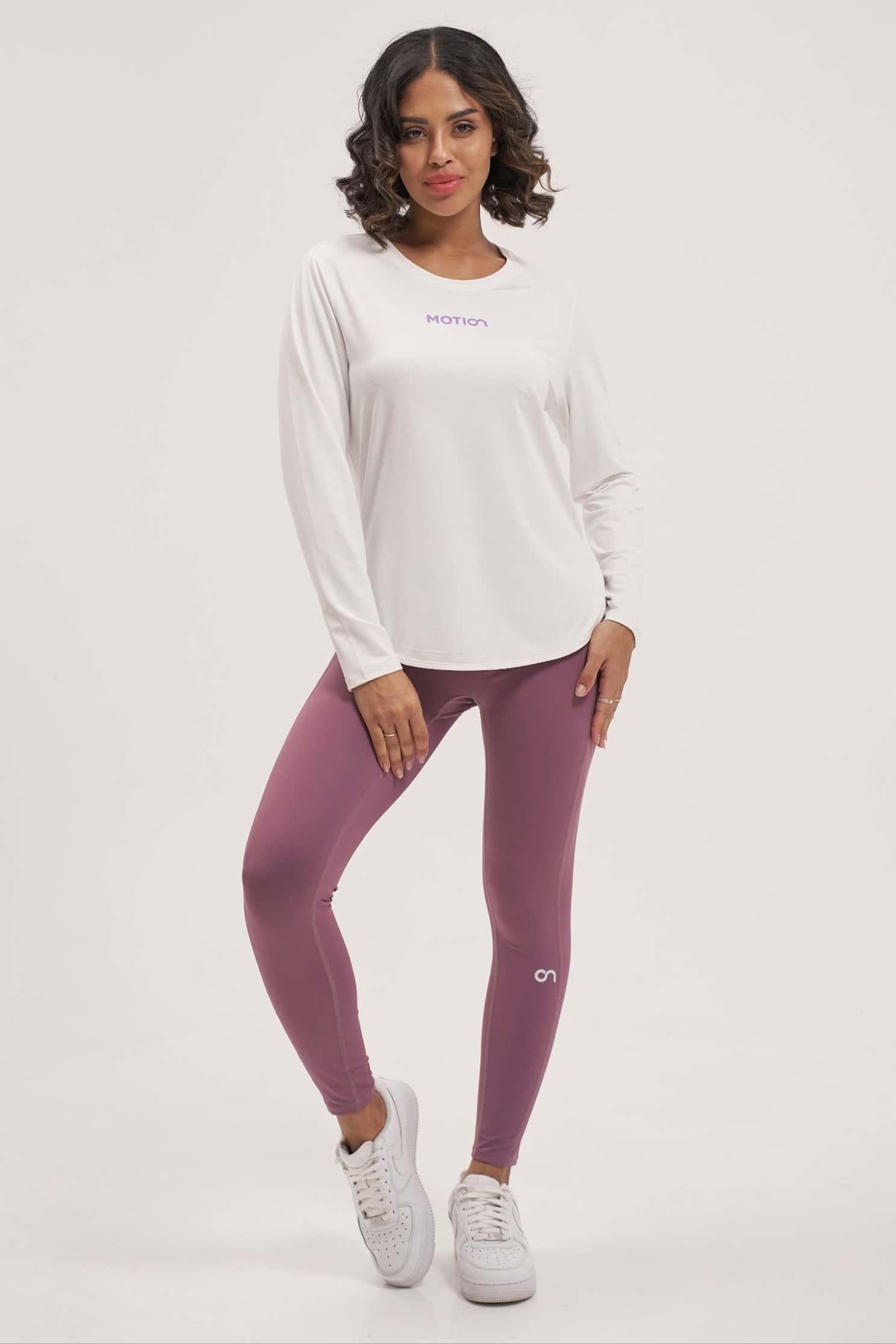 Lavender Purple Yoga Leggings for womem from Motion Activewear UAE