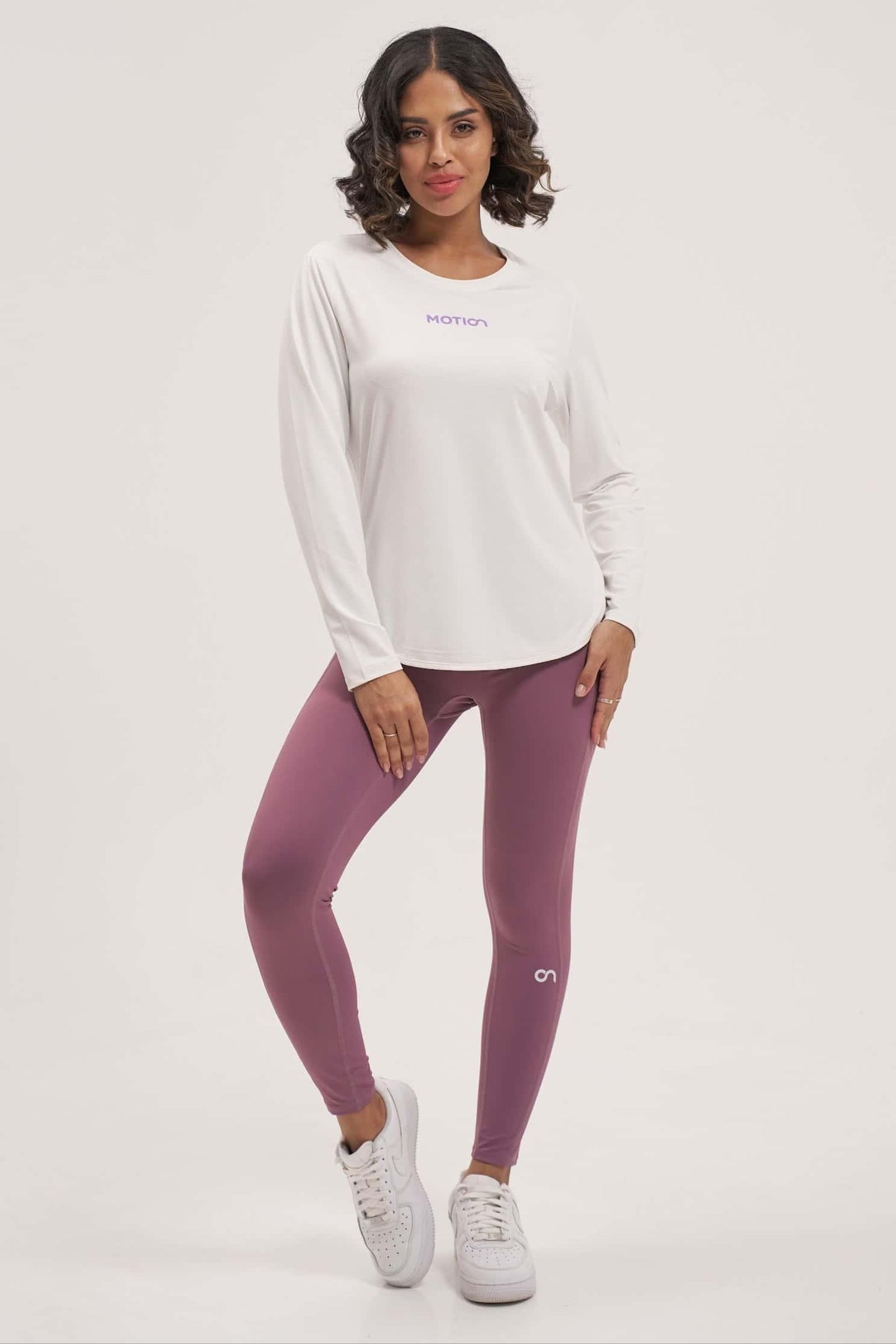 Lavender Purple Yoga Leggings for womem from Motion Activewear UAE