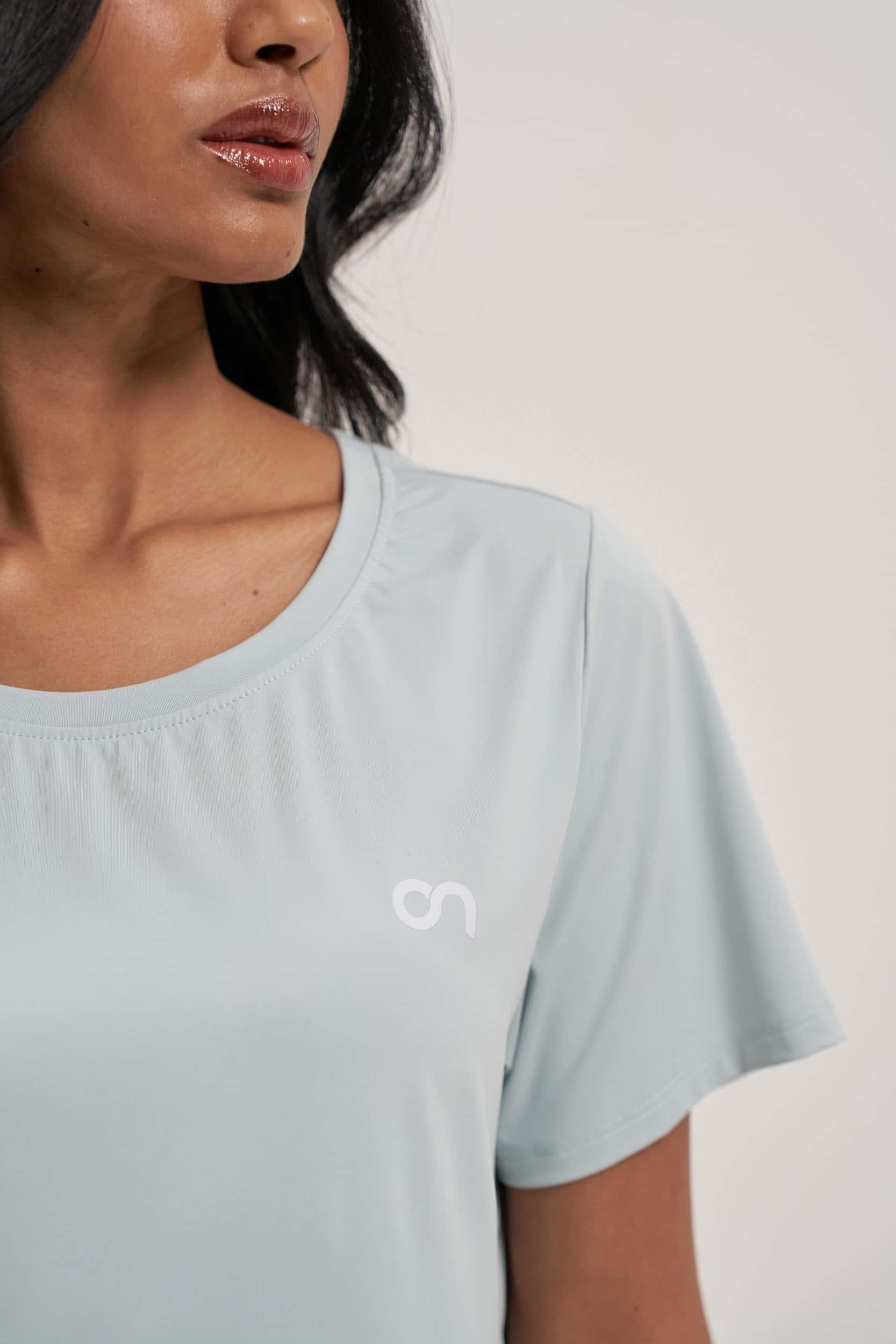 Light Green soft-touch workout wear t-shirt online in UAE