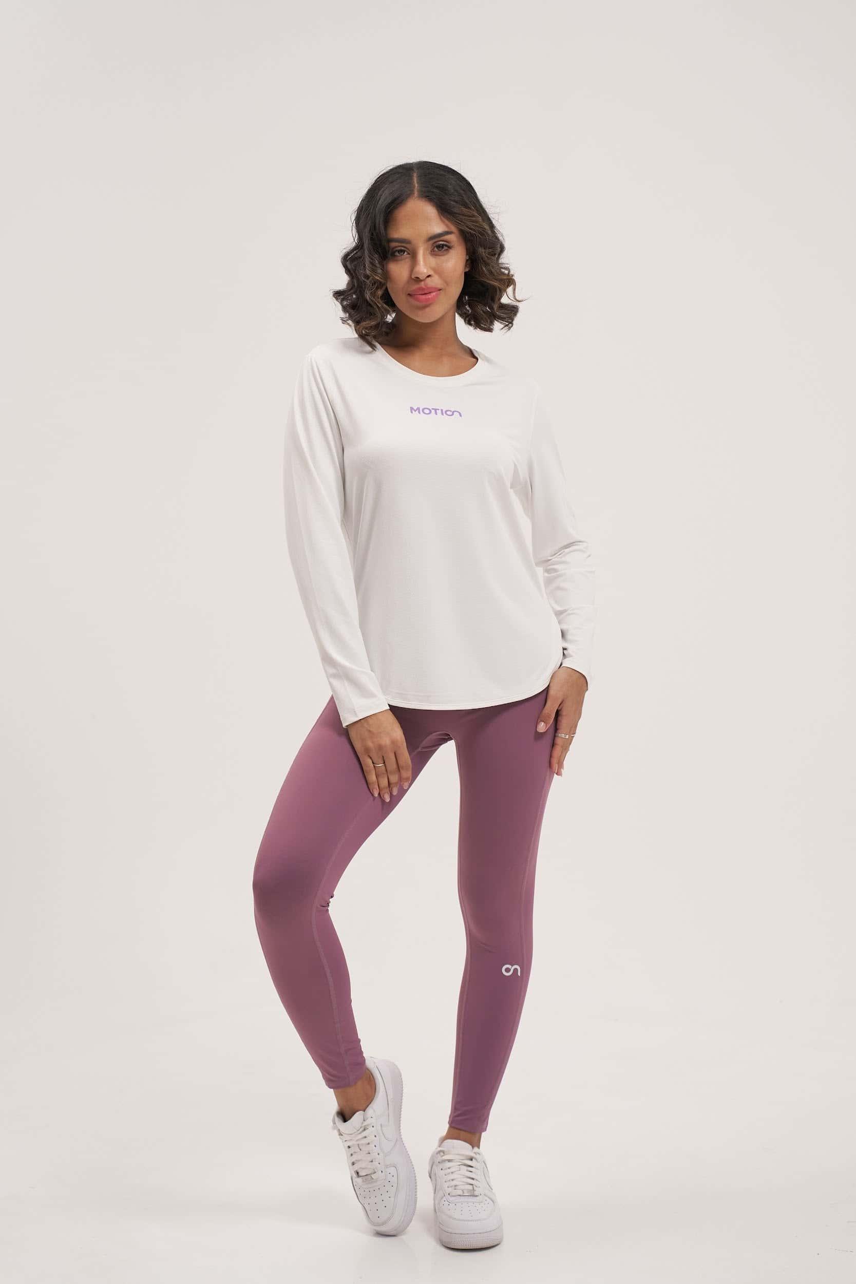 White long sleeve cotton t shirts women's online at best price