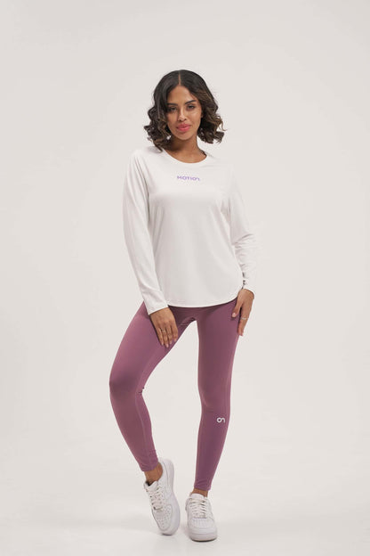 White long sleeve cotton t shirts women's online at best price